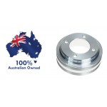 FORD FALCON MUSTANG WINDSOR 289 302 351W 2 GROOVE CRANKSHAFT PULLEY - 4 BOLT TRANSPLANTED 69 + INTO 64-69 ENGINE